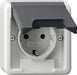 EAN 4010337094203 - GIRA 445035 toma de corriente Schuko Gris imagen 1