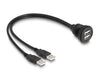 EAN 4043619881048 - DeLOCK 88104 cambiador de género para cable 2 x USB Type-A imagen 1