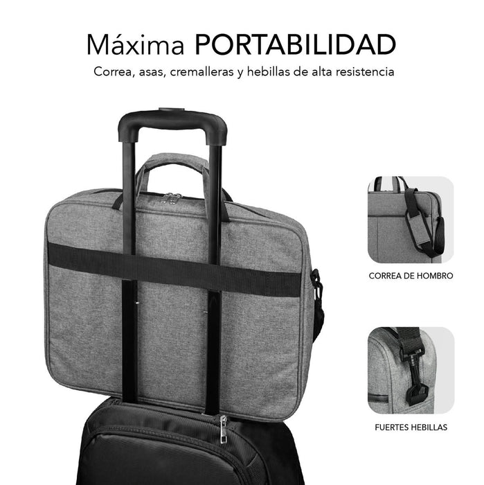 EAN 8436586741594 - SUBBLIM SUB-LB-3ELB001 maletines para portátil 35,6 cm (14") Maletín Toploader Gris imagen 3