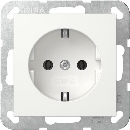 EAN 4010337092940 - GIRA System 55 toma de corriente Schuko Blanco imagen 1