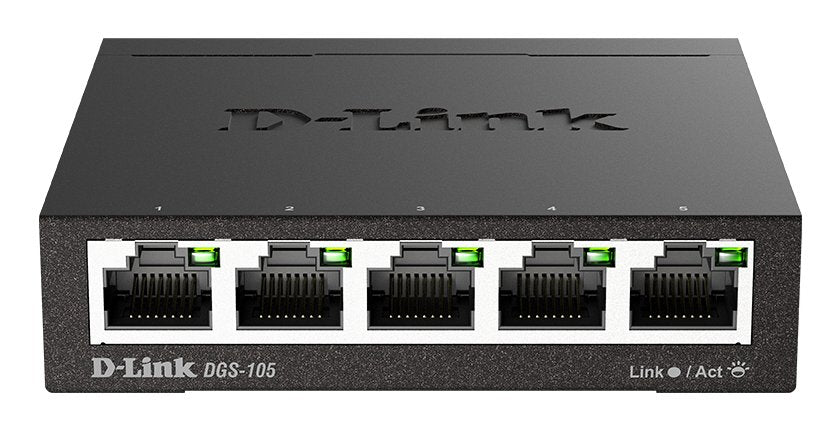 EAN 0790069368226 - D-Link DGS-105 No administrado L2 Gigabit Ethernet (10/100/1000) Negro imagen 1