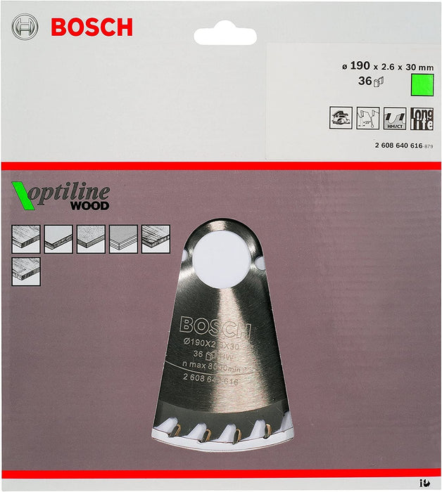 EAN 3165140194105 - Bosch ‎2608640616 hoja de sierra circular 19 cm 1 pieza(s) imagen 2