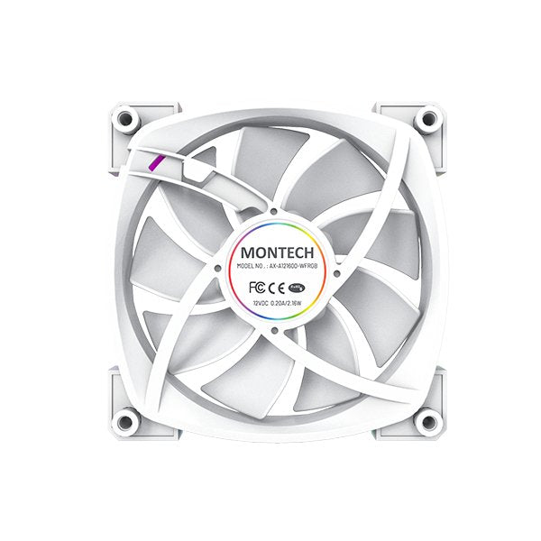 EAN 4710562747546 - Montech AX120 PWM Carcasa del ordenador, Procesador Módulo de ventilador 12 cm Blanco 1 pieza(s) imagen 5