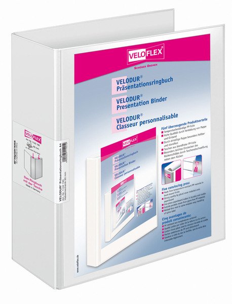 EAN 4000225114212 - Veloflex VELODUR carpeta de cartón A4 Blanco imagen 1