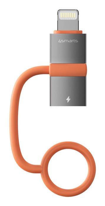 EAN 4252011911677 - 4smarts 541522 adaptador de cable de vídeo Lightning USB Tipo C Gris, Naranja imagen 2
