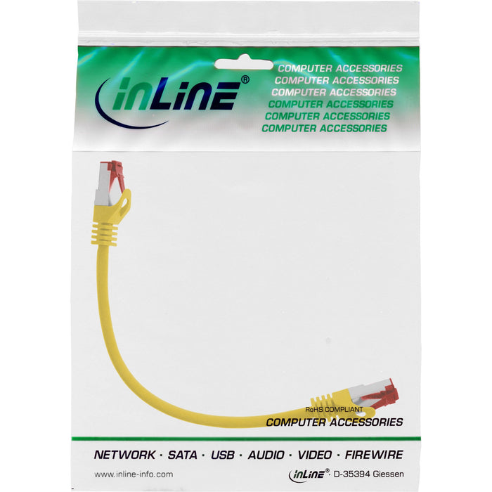 EAN 4043718231676 - InLine 4043718231676 cable de red Amarillo 0,3 m Cat6 S/FTP (S-STP) imagen 3