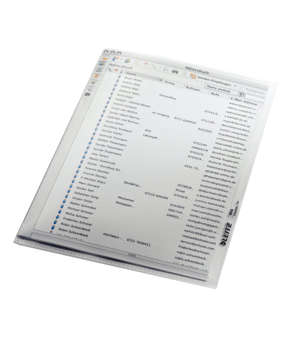 EAN 4002432318117 - Leitz 40050003 carpeta Polipropileno (PP) Transparente 150 x 210 mm (A5) imagen 2