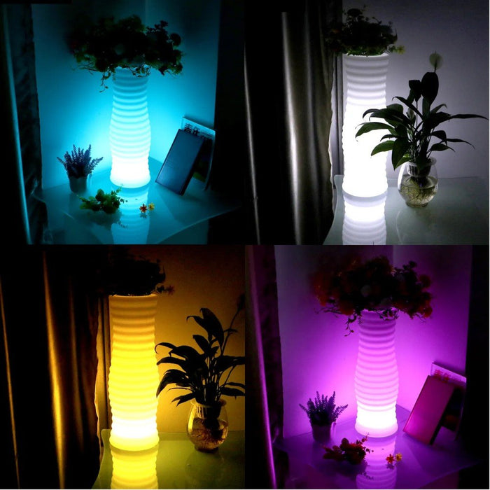 EAN 8059018369014 - Techly I-LED FLOWERPOT maceta Blanco Plástico 1 pieza(s) imagen 3