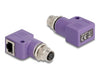 EAN 4043619606801 - DeLOCK 60680 cambiador de género para cable M12 RJ45 Violeta imagen 1