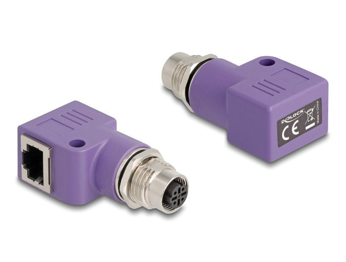 EAN 4043619606801 - DeLOCK 60680 cambiador de género para cable M12 RJ45 Violeta imagen 1