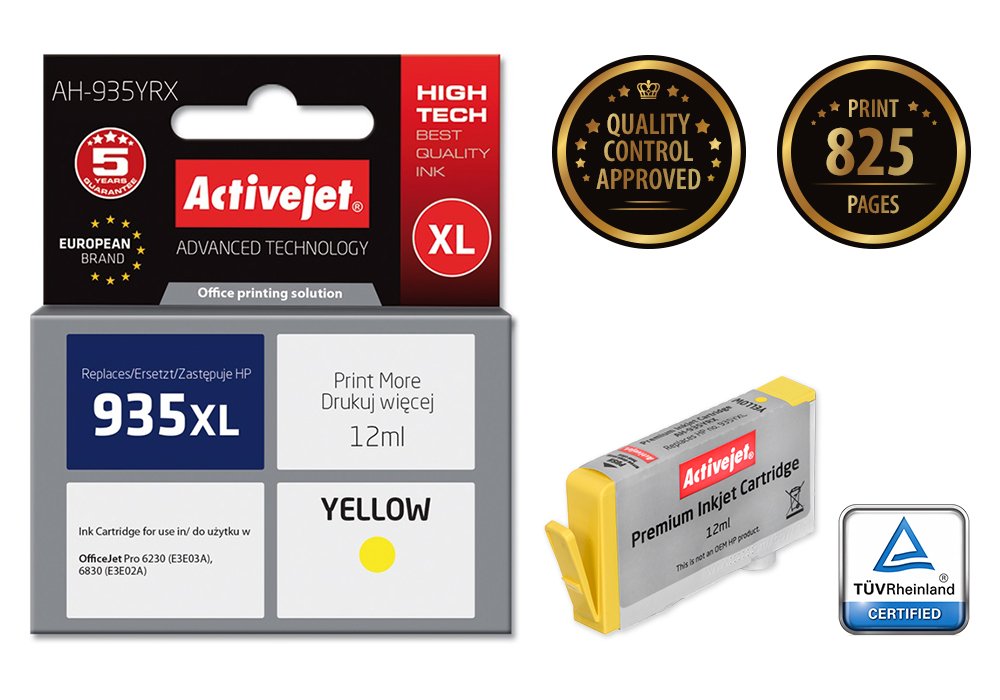 EAN 5901443099000 - Activejet AH-935YRX cartucho de tinta 1 pieza(s) Compatible Alto rendimiento (XL) imagen 1