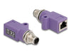 EAN 4043619606696 - DeLOCK 60669 cambiador de género para cable M12 RJ45 Violeta imagen 1
