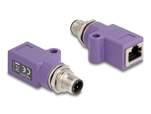 EAN 4043619606696 - DeLOCK 60669 cambiador de género para cable M12 RJ45 Violeta imagen 1