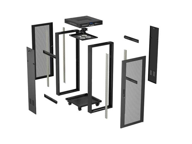 EAN 5901969447880 - Lanberg FF01-6624-23BL armario rack 24U Rack o bastidor independiente Negro imagen 10