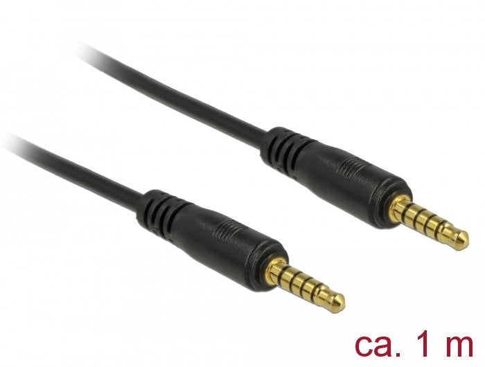 EAN 4043619856961 - DeLOCK 85696 cable de audio 1 m 3,5mm Negro imagen 1