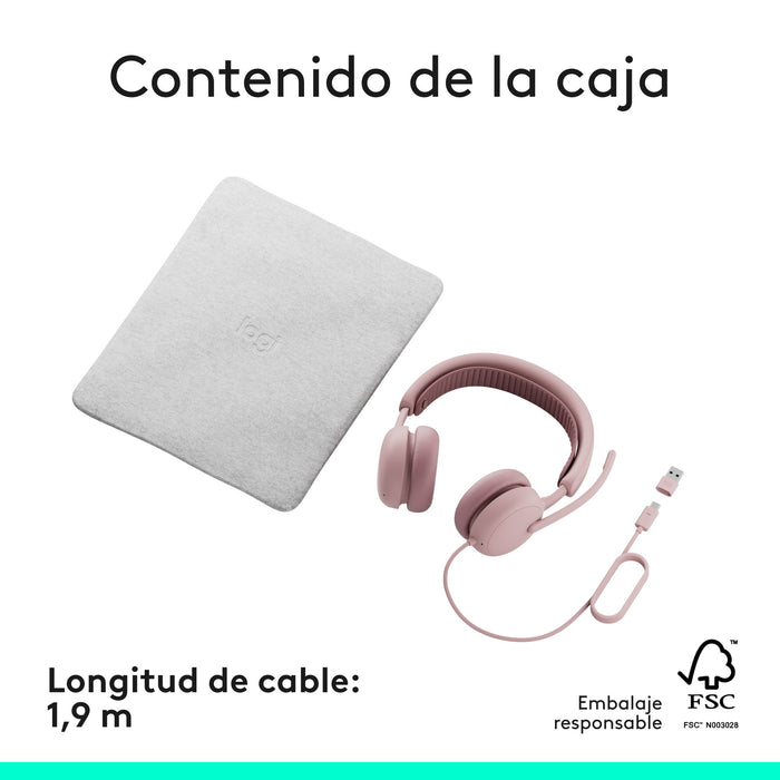 EAN 5099206133433 - Logitech Zone Wired 2 Alámbrico Diadema Llamadas/Música USB Type-C / USB Type-A imagen 10