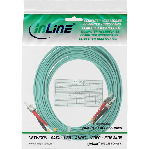 EAN 4043718248896 - InLine 81520O Cable de fibra óptica e InfiniBand 20 m ST Turquesa, Color aguamarina imagen 2