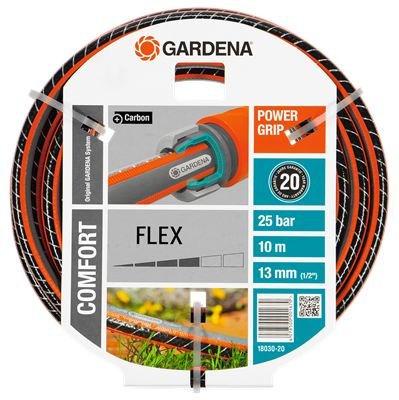 EAN 4078500001670 - Gardena 18030 manguera de jardín 10 m Por encima del suelo Tela Negro, Naranja imagen 1