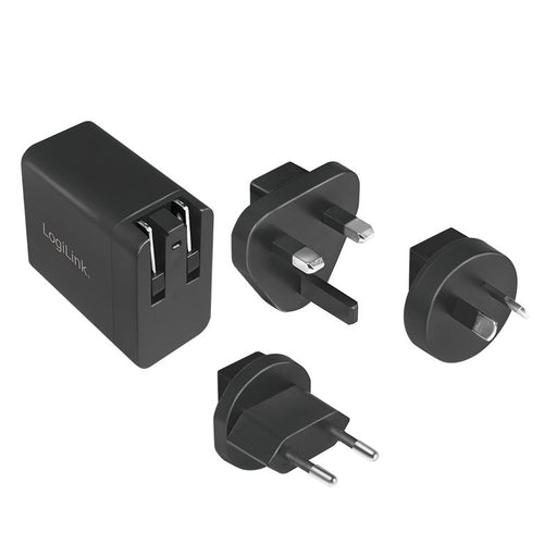 EAN 4052792051452 - LogiLink PA0188 cargador de dispositivo móvil Universal Negro Corriente alterna Carga rápida Interior imagen 2