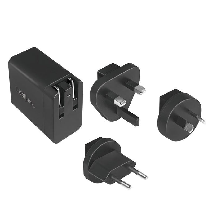 EAN 4052792051452 - LogiLink PA0188 cargador de dispositivo móvil Universal Negro Corriente alterna Carga rápida Interior imagen 2