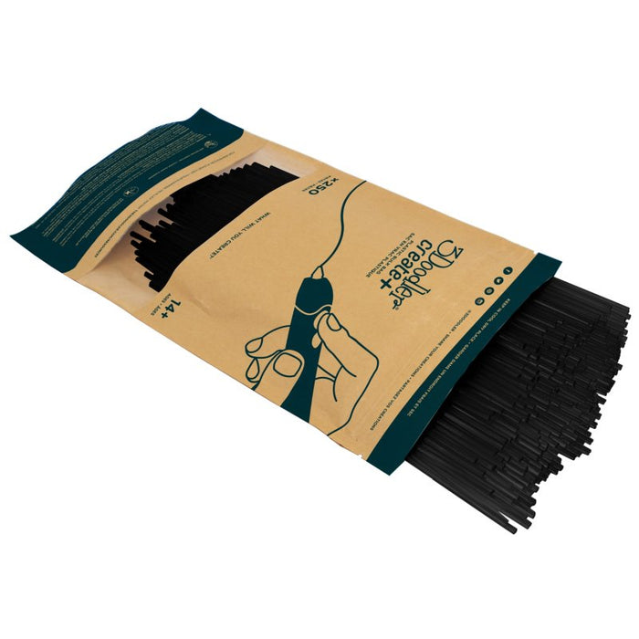 EAN 0817005023992 - 3Doodler CREATE FILAMENT PLA BLACK PL01-TUXB-250 Ácido poliláctico (PLA) Negro 2 g imagen 1