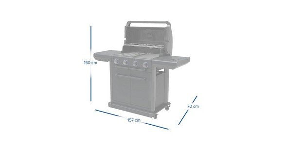 EAN 3138522119638 - Campingaz 4 Series Classic 4 Series Onyx S 37386 Parrilla Carro Gas Negro 15,9 W imagen 8