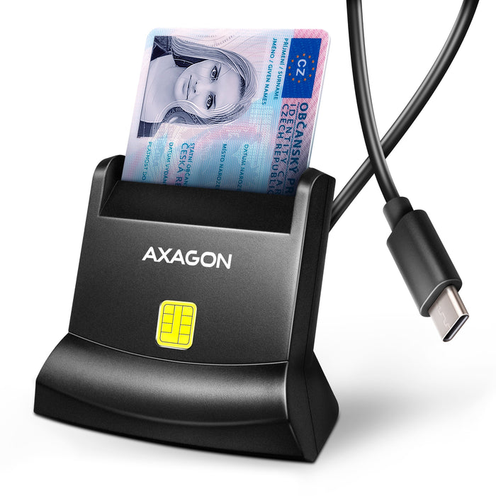 EAN 8595247909947 - Axagon CRE-SM4NC lector de tarjeta inteligente Interior USB USB 2.0 Negro imagen 1