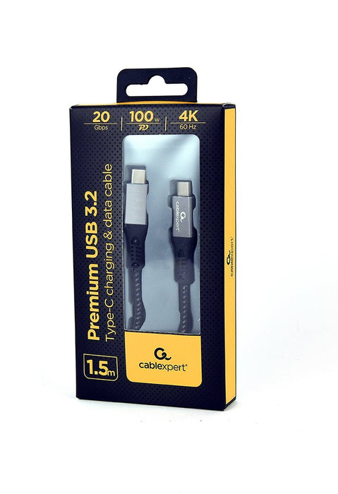 EAN 8716309123747 - Gembird CCBP-USB3-CMCM100-1.5M cable USB USB 3.2 Gen 2 (3.1 Gen 2) 1,5 m USB C Negro, Plata imagen 2