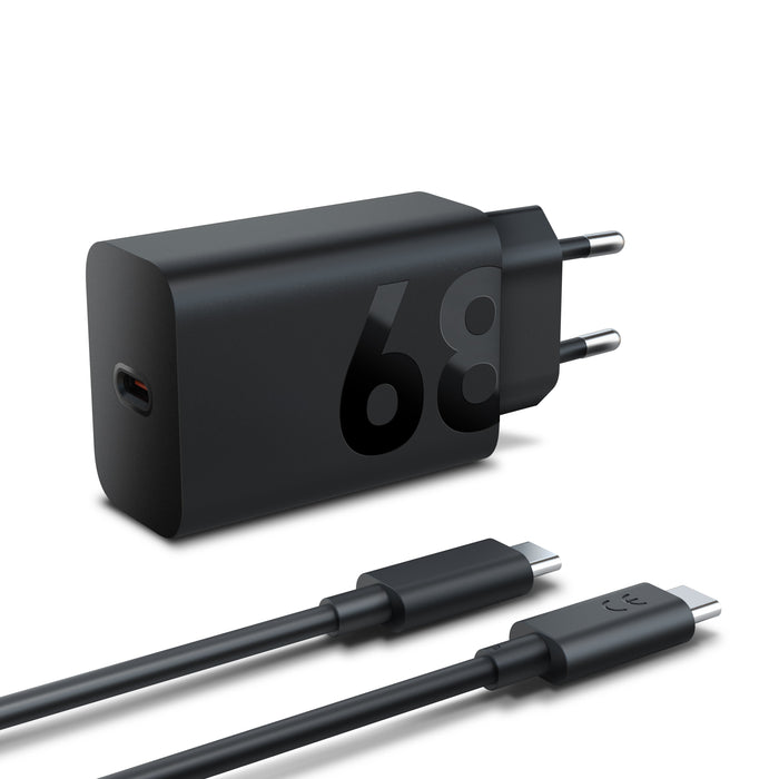 EAN 0197531544216 - Lenovo 68W USB-C Wall Charger Tableta, Universal Negro Corriente alterna Interior imagen 1