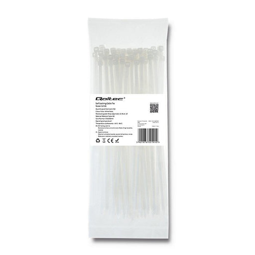 EAN 5901878521992 - Qoltec 52199 presilla Brida tipo escalera Nylon Blanco 100 pieza(s) imagen 1