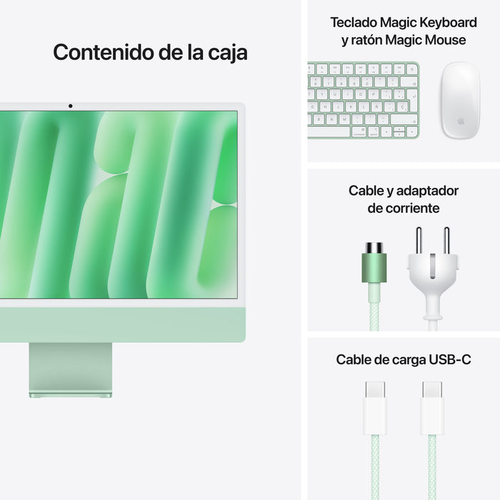 EAN 195950075496 - Apple iMac Apple M M4 59,7 cm (23.5") 4480 x 2520 Pixeles PC todo en uno 24 GB 512 GB SSD macOS Sequoia Wi imagen 9