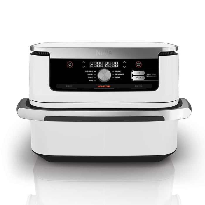 EAN 0622356303842 - Ninja AF500EUWH freidora Doble 10,4 L Independiente 2470 W Freidora de aire caliente Plata, Blanco imagen 1