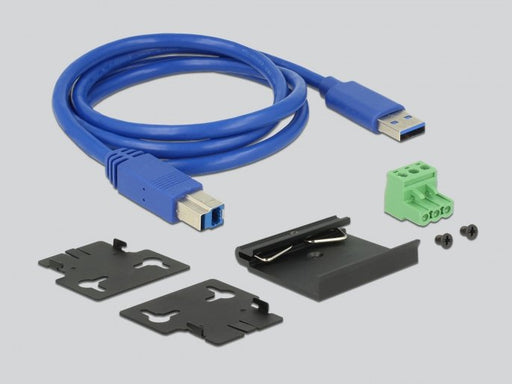 EAN 4043619633111 - DeLOCK 63311 hub de interfaz USB 3.2 Gen 1 (3.1 Gen 1) Type-B 5000 Mbit/s Negro imagen 2
