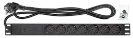 EAN 0766623715140 - Intellinet 715140 unidad de distribución de energía (PDU) 7 salidas AC 1U Negro imagen 5