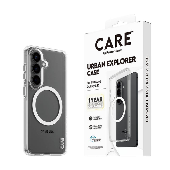 EAN 5715685034114 - PanzerGlass CARE™ by ® Urban Explorer Case Transparent w. White Qi Samsung Galaxy S26 funda para teléfono imagen 6