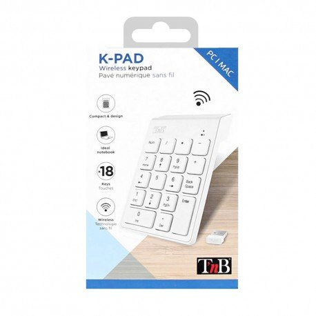 EAN 3303170091555 - T'nB MPV1W teclado numérico PC Gris imagen 3
