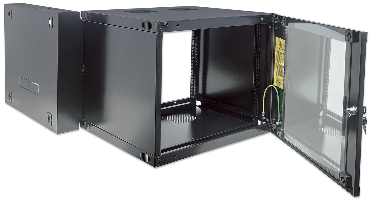 EAN 0766623713863 - Intellinet 713863 armario rack 12U Bastidor de pared Negro imagen 6