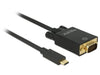 EAN 4043619852635 - DeLOCK 85263 adaptador de cable de vídeo 3 m USB Tipo C VGA (D-Sub) Negro imagen 1