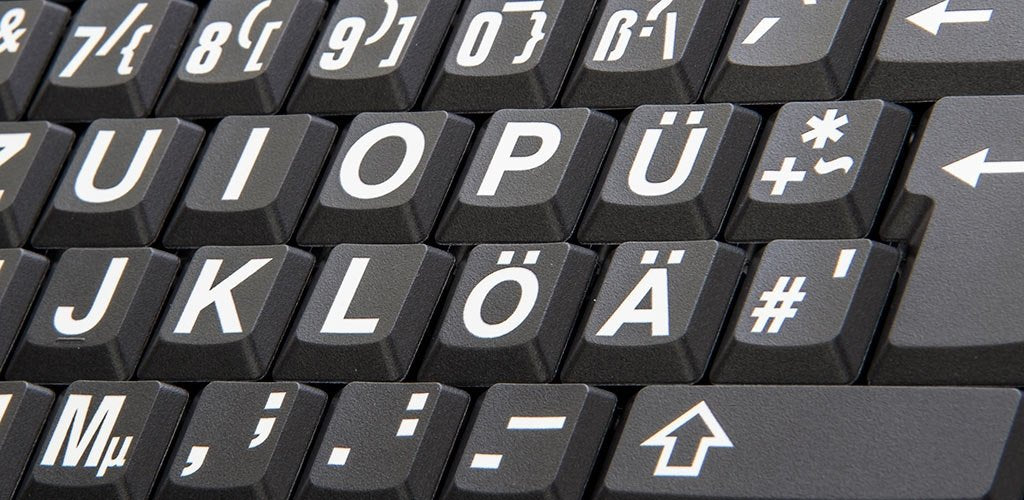 EAN 5707795008147 - Logickeyboard XLPrint teclado Oficina USB QWERTZ Alemán Aluminio, Negro imagen 3