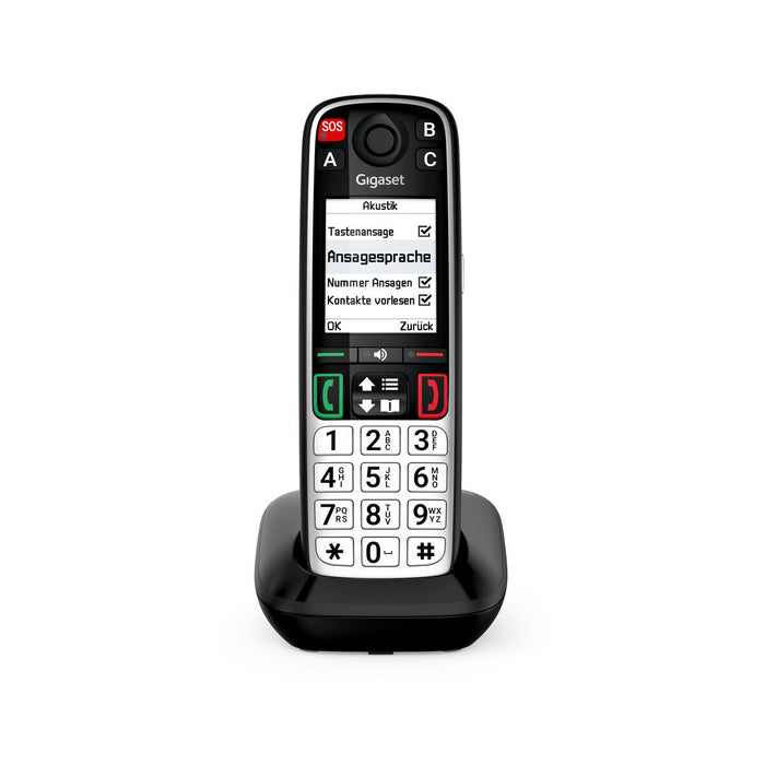 EAN 4255781906720 - Gigaset EASY 500 Teléfono DECT/analógico Identificador de llamadas Negro, Plata imagen 6