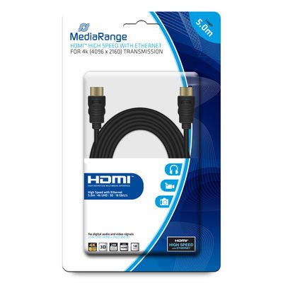 EAN 4260459612636 - MediaRange MRCS158 cable HDMI 5 m HDMI tipo A (Estándar) Negro imagen 1