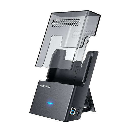 EAN 4260746550603 - GRAUGEAR G-3502-AC base de conexión para disco duro USB 3.2 Gen 1 (3.1 Gen 1) Type-B Negro, Transparente imagen 1