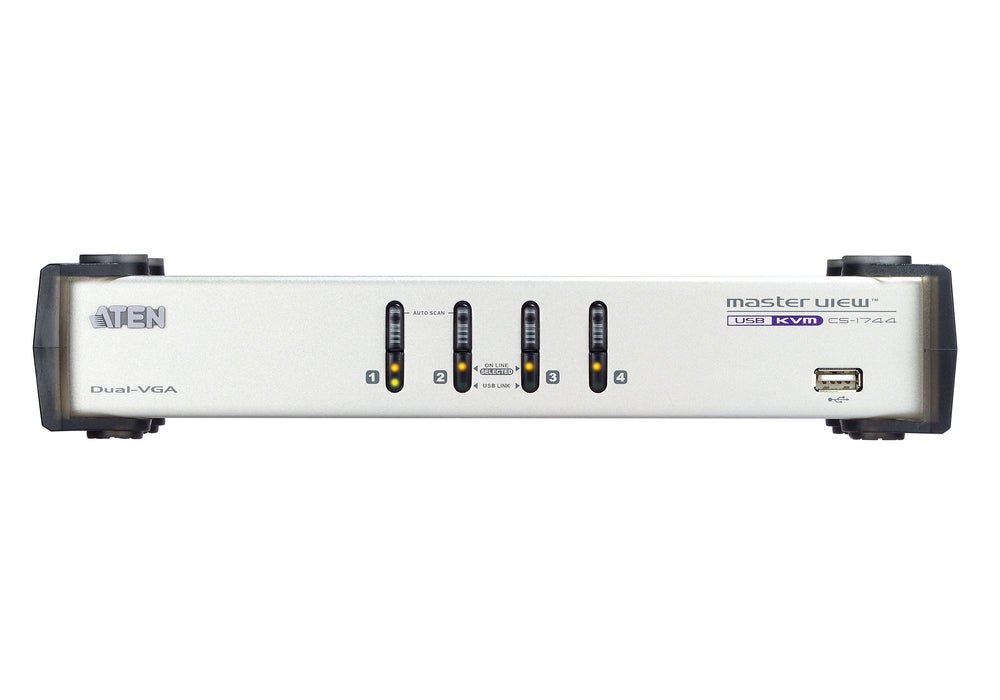 EAN 4710423773097 - ATEN CS1744 interruptor KVM Blanco imagen 2