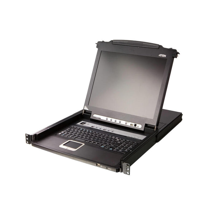 8 Port 17" Lcd Kvmp Switch  With Swiss/German Keyboard