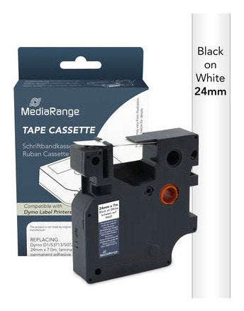 EAN 4260664877028 - MediaRange MRDY53713 cinta para impresora de etiquetas Negro sobre blanco D1 imagen 1