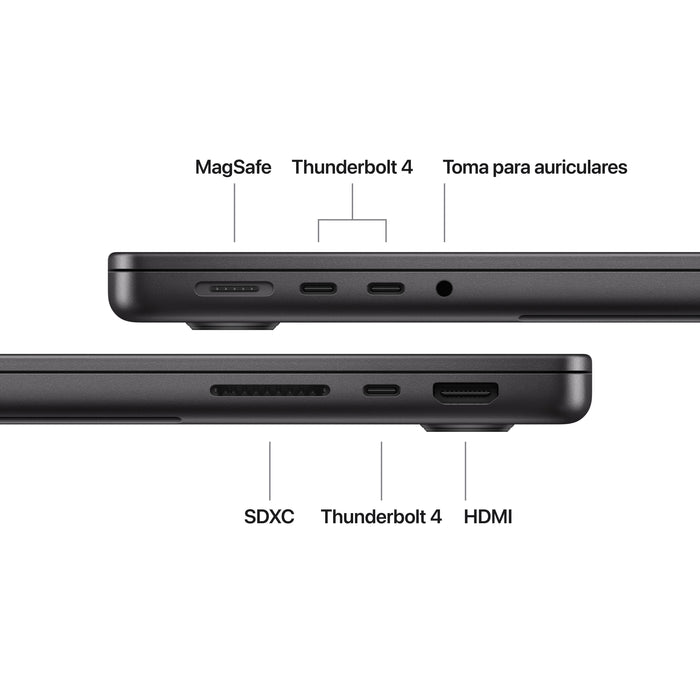 EAN 0195950489644 - Apple MacBook Pro Apple M M5 Portátil 36,1 cm (14.2") 16 GB 1 TB SSD Wi-Fi 6E (802.11ax) macOS Tahoe Negr imagen 7