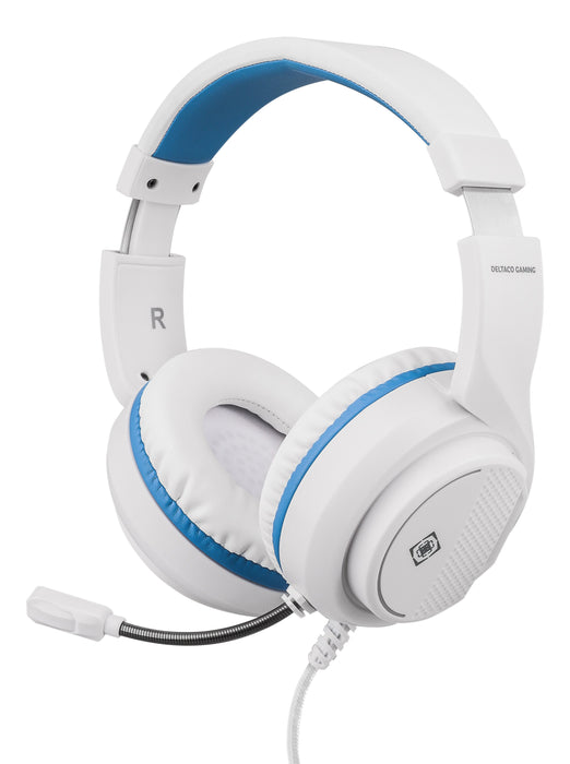 EAN 7333048052643 - Deltaco Gaming GAM-127-W auricular y casco Auriculares Alámbrico Diadema Juego Blanco imagen 1