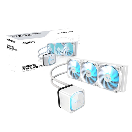 EAN 4719331557126 - GIGABYTE EAGLE 360 ICE Procesador Sistema de refrigeración líquida todo en uno 12 cm Blanco 4 pieza(s) imagen 1