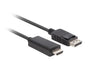 EAN 5901969438703 - Lanberg CA-DPHD-11CC-0010-BK cambiador de género para cable DisplayPort HDMI Negro imagen 2