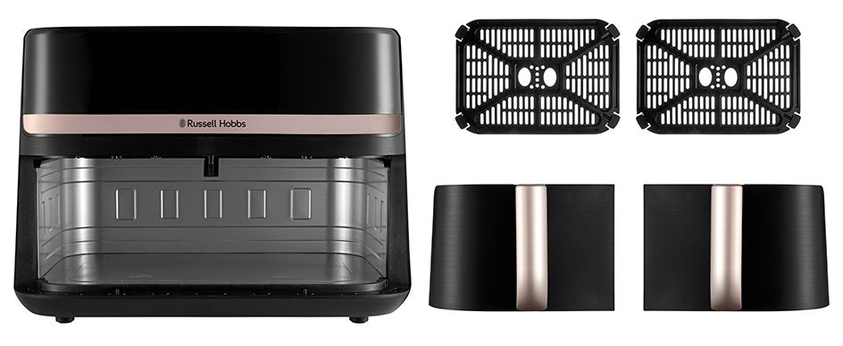 EAN 5038061168167 - Russell Hobbs SatisFry Dual Basket Heißluftfritteuse Doble 9 L Independiente 2800 W Freidora de aire cali imagen 5
